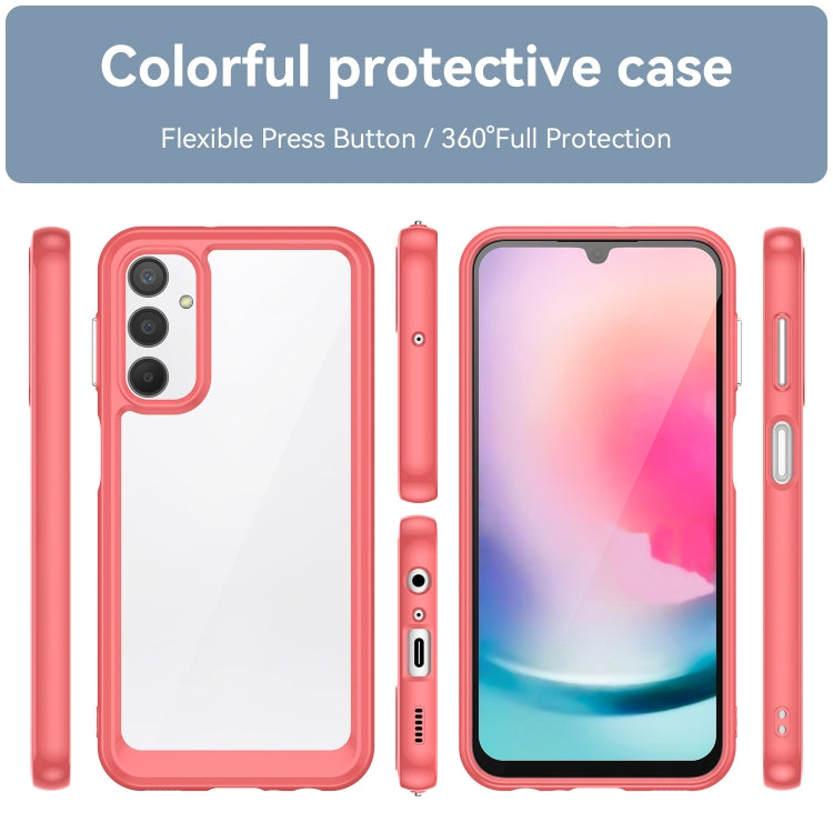 For Samsung Galaxy A24 4G Colorful Series Acrylic + TPU Phone Case(Red) - free shipping - PMC TechLife - Order now!