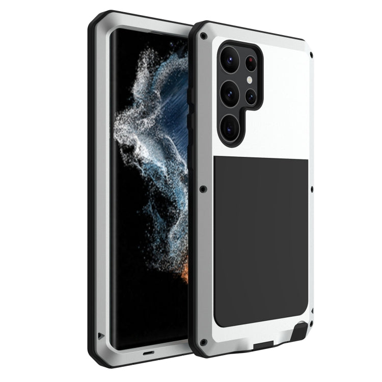 For Samsung Galaxy S23 Ultra 5G RedPepper 360 Full Body Rugged Metal Life Waterproof Phone Case(Silver) - Galaxy S23 Ultra 5G Cases by RedPepper | Online Shopping South Africa | PMC Jewellery | Buy Now Pay Later Mobicred