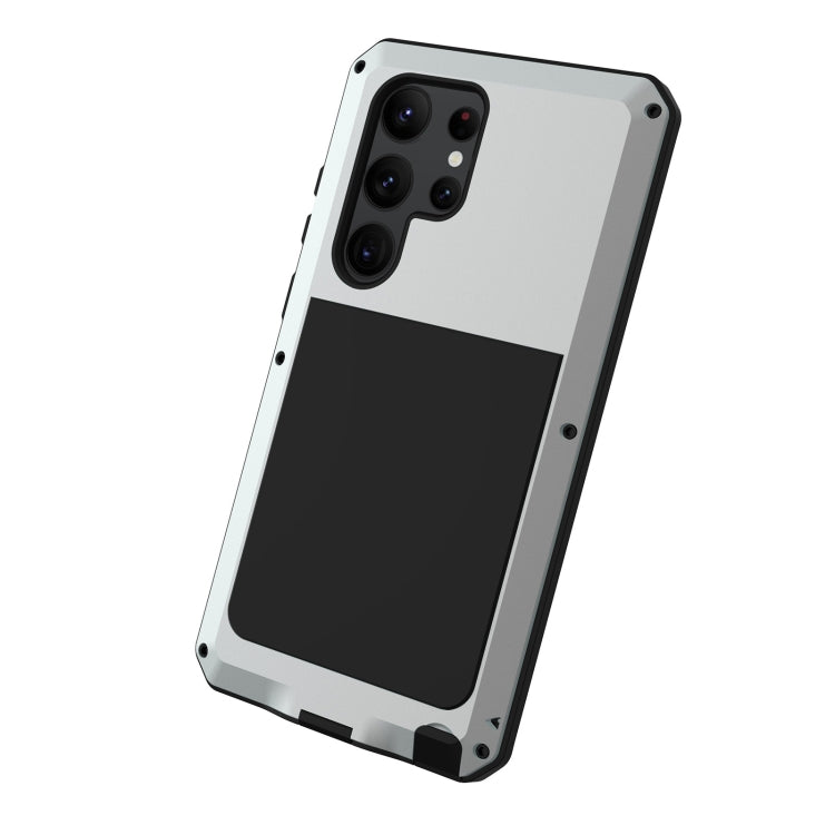 For Samsung Galaxy S23 Ultra 5G RedPepper 360 Full Body Rugged Metal Life Waterproof Phone Case(Silver) - Galaxy S23 Ultra 5G Cases by RedPepper | Online Shopping South Africa | PMC Jewellery | Buy Now Pay Later Mobicred