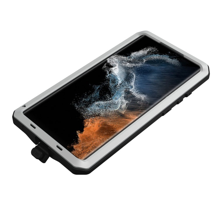 For Samsung Galaxy S23 Ultra 5G RedPepper 360 Full Body Rugged Metal Life Waterproof Phone Case(Silver) - Galaxy S23 Ultra 5G Cases by RedPepper | Online Shopping South Africa | PMC Jewellery | Buy Now Pay Later Mobicred