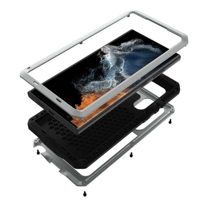 For Samsung Galaxy S23 Ultra 5G RedPepper 360 Full Body Rugged Metal Life Waterproof Phone Case(Silver) - Galaxy S23 Ultra 5G Cases by RedPepper | Online Shopping South Africa | PMC Jewellery | Buy Now Pay Later Mobicred