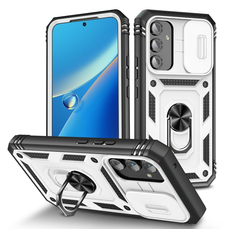 For Samsung Galaxy A54 5G Sliding Camshield TPU + PC Phone Case(White+Black) - free shipping - PMC TechLife - Order now!