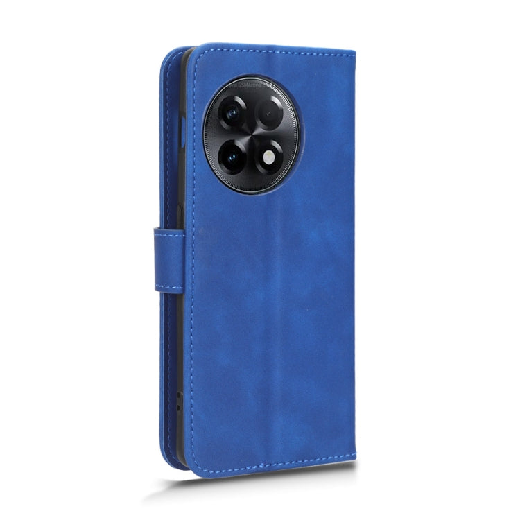 For OnePlus 11R 5G / Ace 2 5G Skin Feel Magnetic Flip Leather Phone Case(Blue) - OnePlus Cases by PMC Jewellery | Online Shopping South Africa | PMC Jewellery