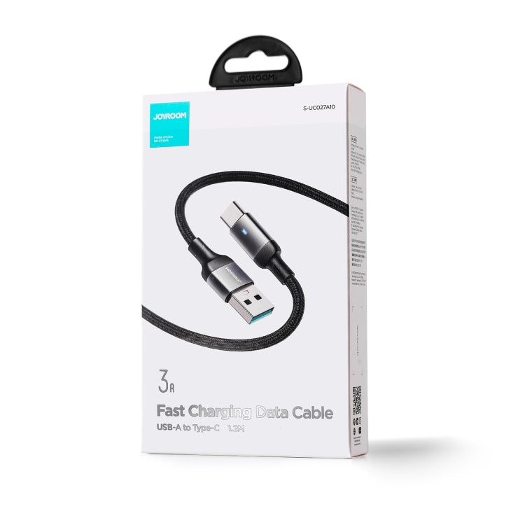 JOYROOM S-UC027A10 Extraordinary Series 3A USB-A to USB-C / Type-C Fast Charging Data Cable, Cable Length:1.2m(Black) - USB-C & Type-C Cable by JOYROOM | Online Shopping South Africa | PMC Jewellery | Buy Now Pay Later Mobicred