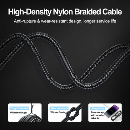 JOYROOM S-UC027A10 Extraordinary Series 3A USB-A to USB-C / Type-C Fast Charging Data Cable, Cable Length:1.2m(Black) - USB-C & Type-C Cable by JOYROOM | Online Shopping South Africa | PMC Jewellery