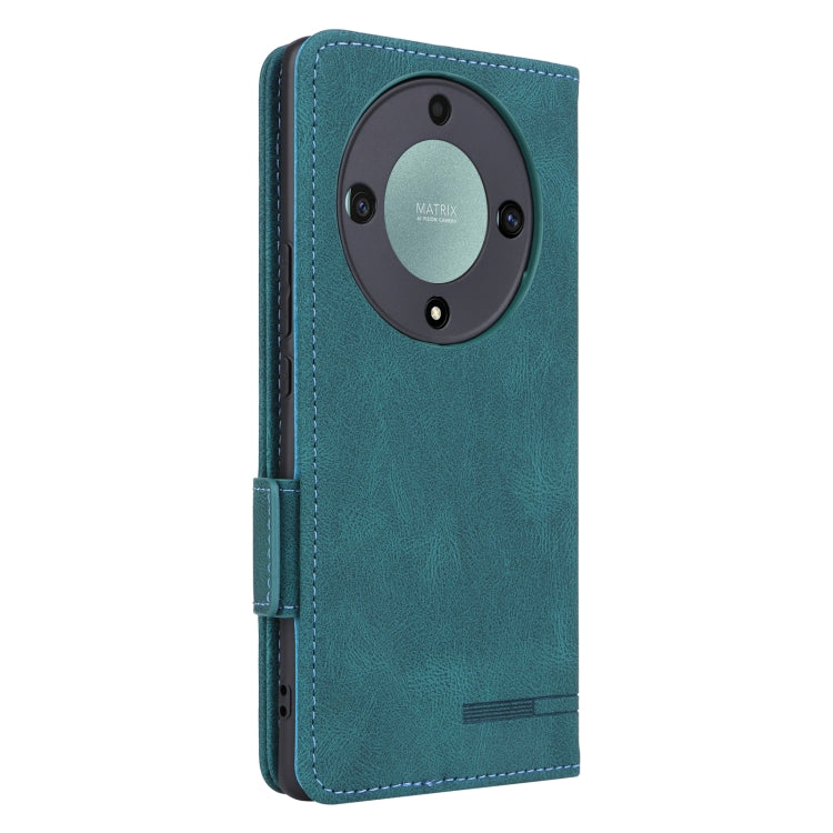 For Honor X9a 5G / Magic5 Lite Magnetic Clasp Flip Leather Phone Case(Green) - Honor Cases by PMC Jewellery | Online Shopping South Africa | PMC Jewellery