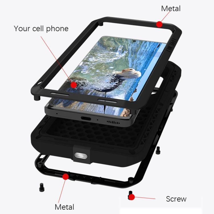 For Xiaomi 13 Pro LOVE MEI Metal Shockproof Life Waterproof Dustproof Phone Case(Red) - 13 Pro Cases by LOVE MEI | Online Shopping South Africa | PMC Jewellery
