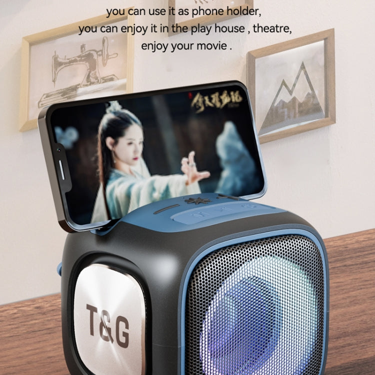 T&G TG359 Portable Outdoor LED Wireless Bluetooth Speaker(Dark Green) - Mini Speaker by T&G | Online Shopping South Africa | PMC Jewellery
