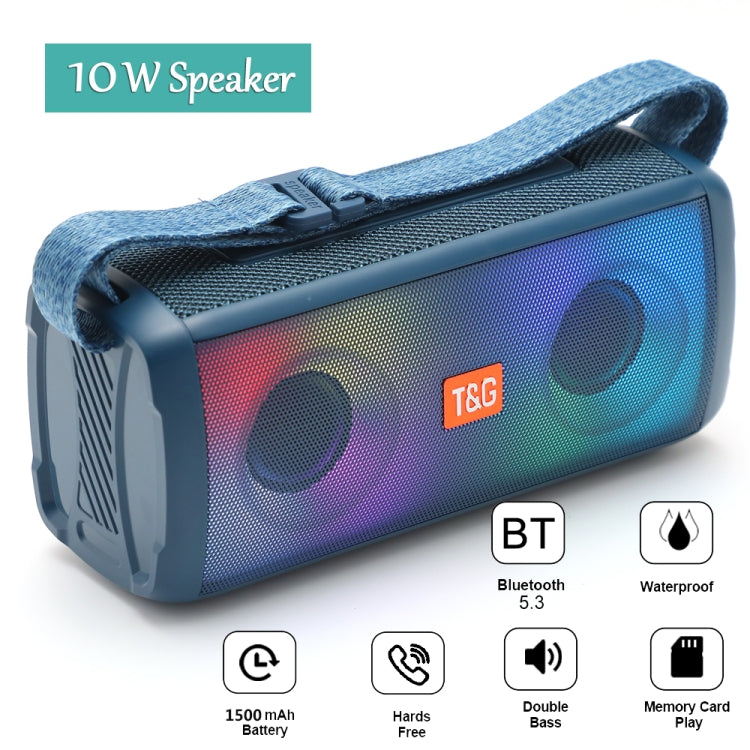 T&G TG345 Portable Outdoor Color LED Wireless Bluetooth Speaker(Black) - Desktop Speaker by T&G | Online Shopping South Africa | PMC Jewellery