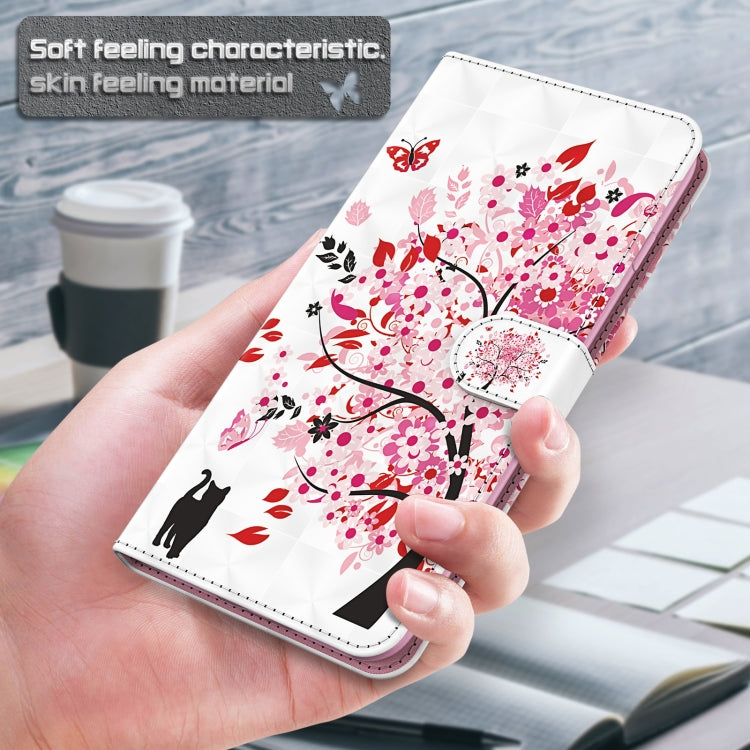 For Samsung Galaxy A34 5G 3D Painting Pattern TPU + PU Leather Phone Case(Cat Under The Tree) - free shipping - PMC TechLife - Order now!