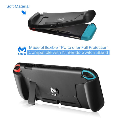 For Nintendo Switch TPU Protective Shell Integrated NS Protective Sleeve Can Be Placed On The Base(Black) - Cases by PMC Jewellery | Online Shopping South Africa | PMC Jewellery