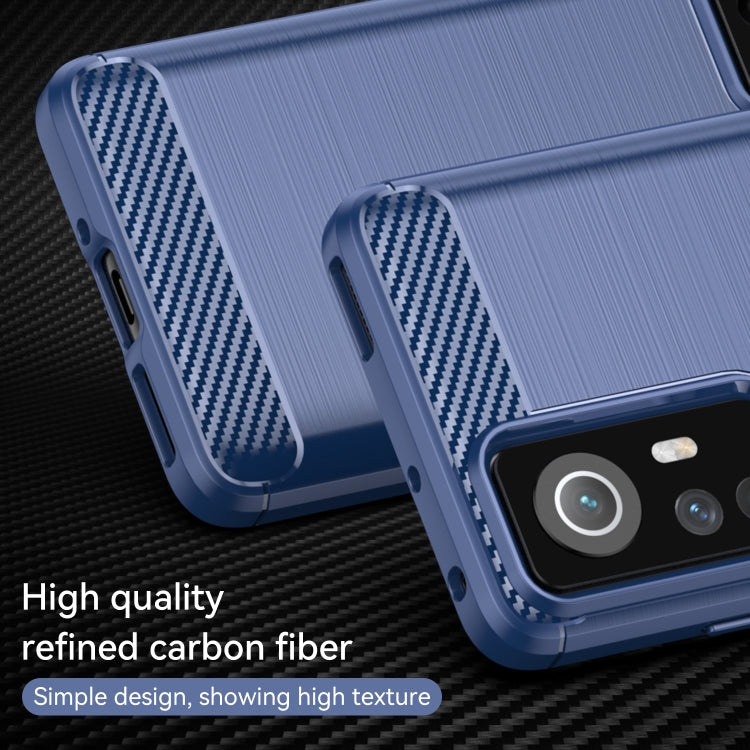 For Xiaomi 12X Brushed Texture Carbon Fiber TPU Phone Case(Blue) - free shipping - PMC TechLife - Order now!