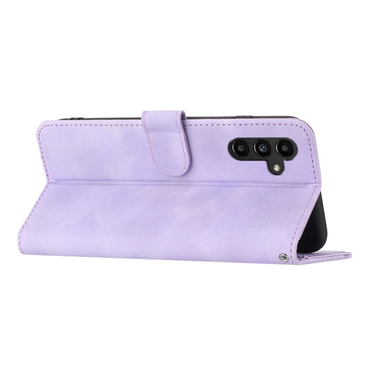 For Samsung Galaxy A14 5G Heart Pattern Skin Feel Leather Phone Case(Purple) - free shipping - PMC TechLife - Order now!