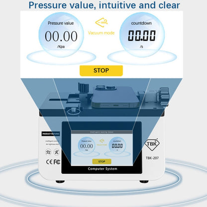 TBK-207 Portable Intelligent Air Tightness Detector Built-in Vacuum Pump(UK Plug) - Test Tools by TBK | Online Shopping South Africa | PMC Jewellery