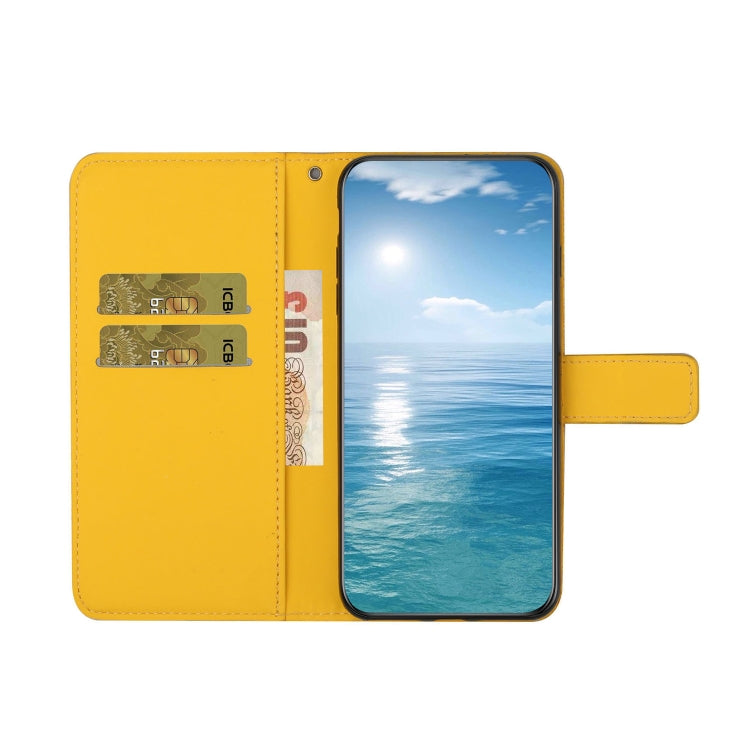 For Xiaomi Redmi 12C Ethnic Style Embossed Pattern Leather Phone Case(Yellow) - free shipping - PMC TechLife - Order now!