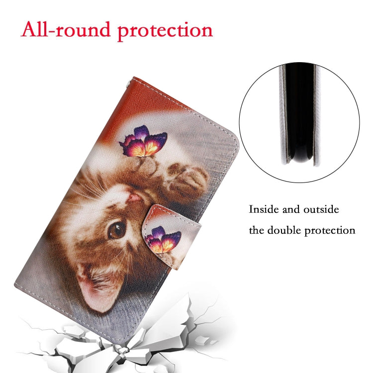 For Xiaomi Redmi 12C Colored Drawing Pattern Flip Leather Phone Case(Butterfly Cat) - free shipping - PMC TechLife - Order now!