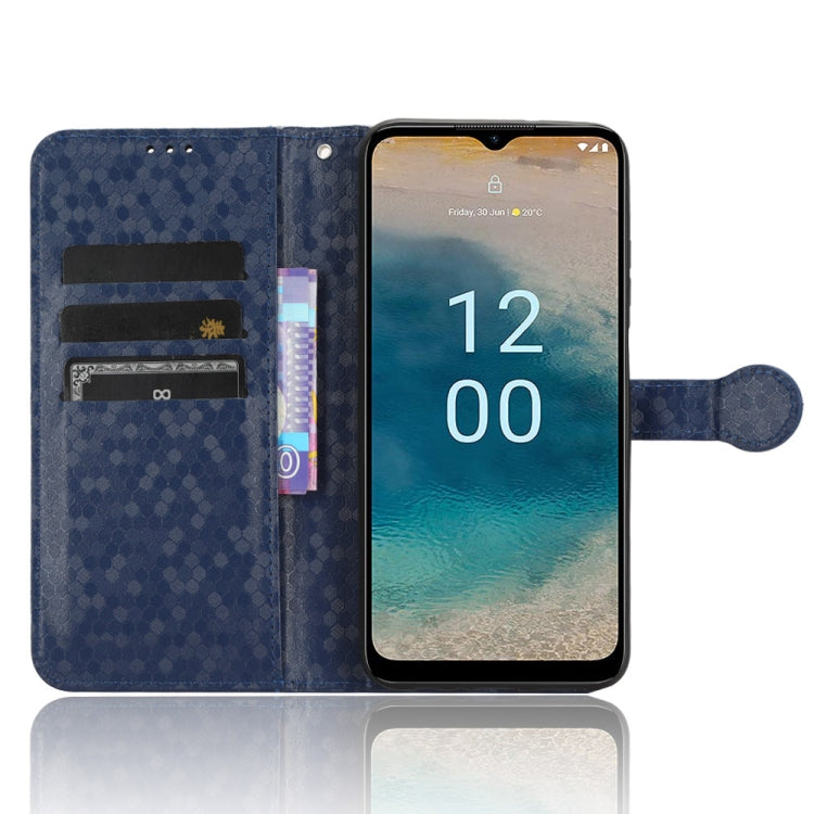 For Nokia G22 4G Honeycomb Dot Texture Leather Phone Case(Blue) - free shipping - PMC TechLife - Order now!