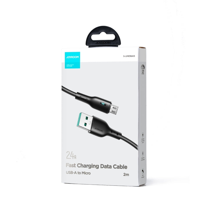 JOYROOM S-UM018A13 2.4A USB to Micro USB Fast Charging Data Cable, Length:2m(Black) - Micro USB Cable by JOYROOM | Online Shopping South Africa | PMC Jewellery