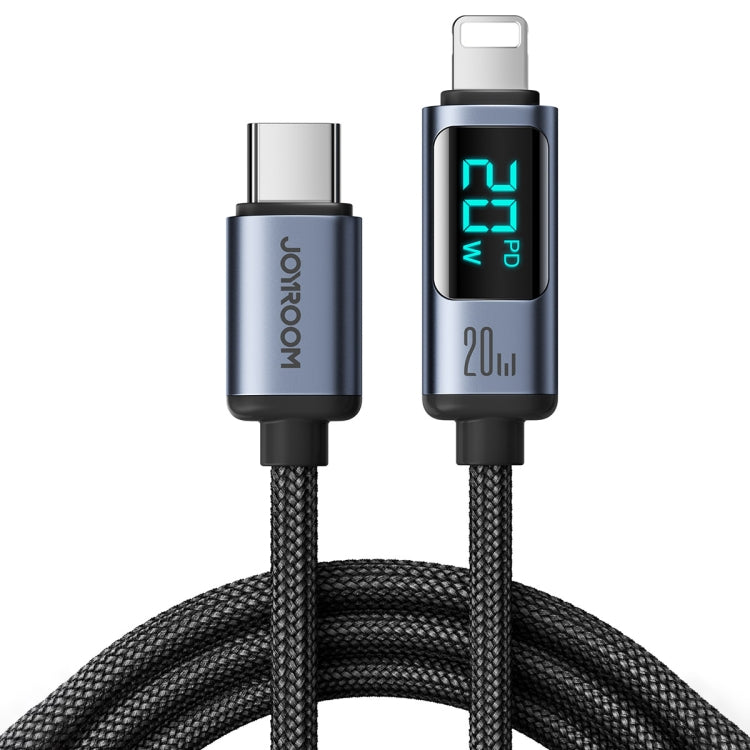 JOYROOM S-CL020A16 20W USB-C / Type-C to 8 Pin Digital Display Fast Charging Data Cable, Length:1.2m(Black) - 2 in 1 Cable by JOYROOM | Online Shopping South Africa | PMC Jewellery