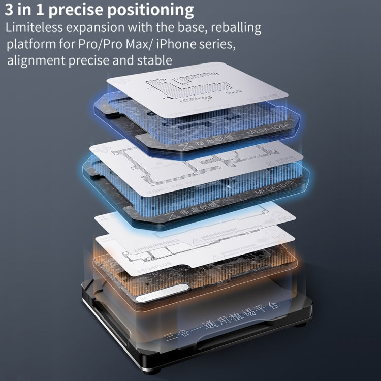 For Huawei Nova 6 5G / Honor V30 Qianli Mega-idea Multi-functional Middle Frame Positioning BGA Reballing Platform - free shipping - PMC TechLife - Order now!