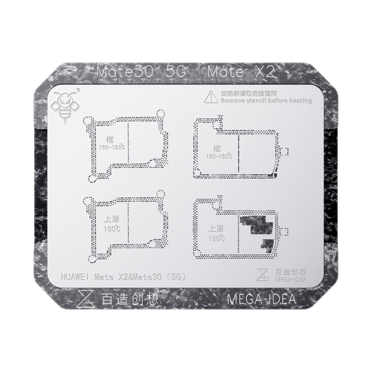 For Huawei Mate 30 5G / Mate X2 Qianli Mega-idea Multi-functional Middle Frame Positioning BGA Reballing Platform - free shipping - PMC TechLife - Order now!