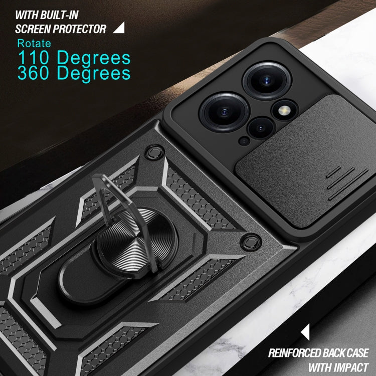 For Xiaomi Redmi Note 12 4G Global Sliding Camera Cover Design Phone Case(Silver) - free shipping - PMC TechLife - Order now!