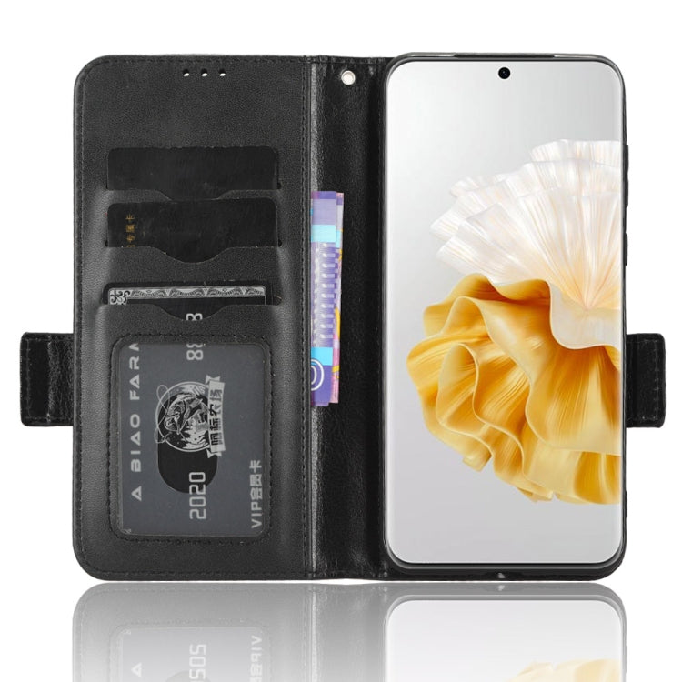For Huawei P60 / P60 Pro Symmetrical Triangle Leather Phone Case(Black) - free shipping - PMC TechLife - Order now!