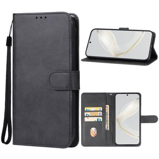 For Huawei nova 11 Leather Phone Case(Black) - Huawei Cases by PMC Jewellery | Online Shopping South Africa | PMC Jewellery