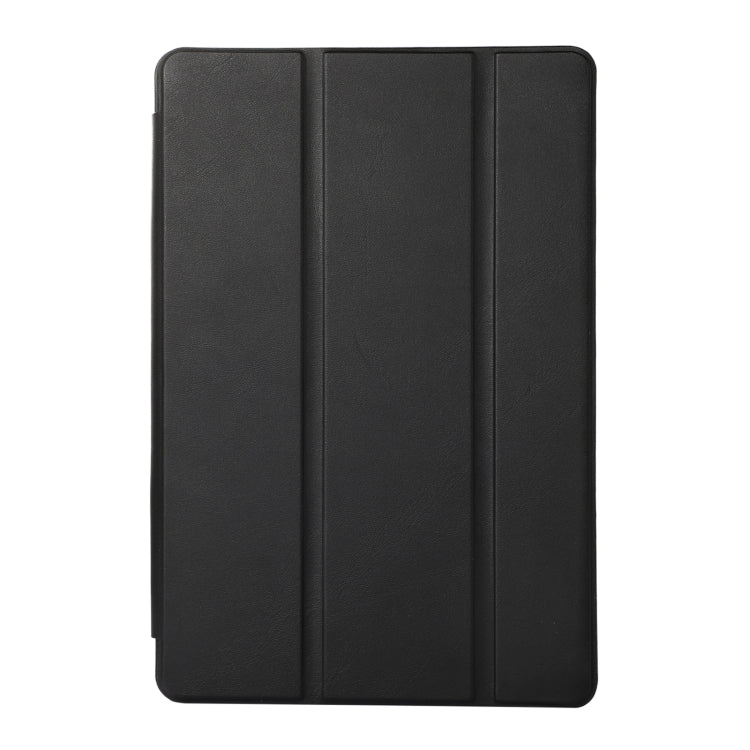 For Samsung Galaxy Tab S6 Lite/Tab S6 Lite 2022 Solid Color 3-folding Leather Tablet Case(Black) - free shipping - PMC TechLife - Order now!