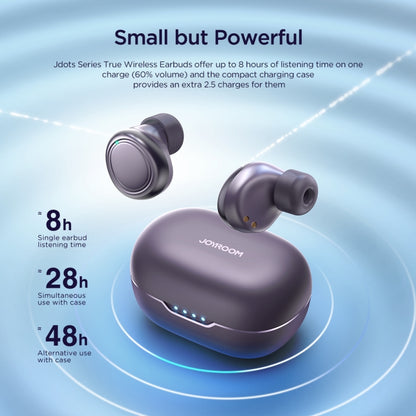 JOYROOM JR-DB1 Jdots Series True Wireless Bluetooth Earphones(Purple) - Bluetooth Earphone by JOYROOM | Online Shopping South Africa | PMC Jewellery