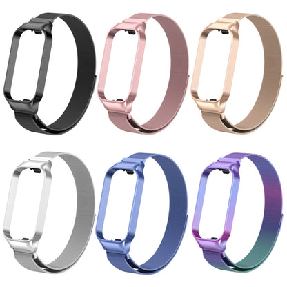 For Redmi Band 2 Milan Magnetic Metal Watch Band(Rose Pink) - Smart Wear by PMC Jewellery | Online Shopping South Africa | PMC Jewellery
