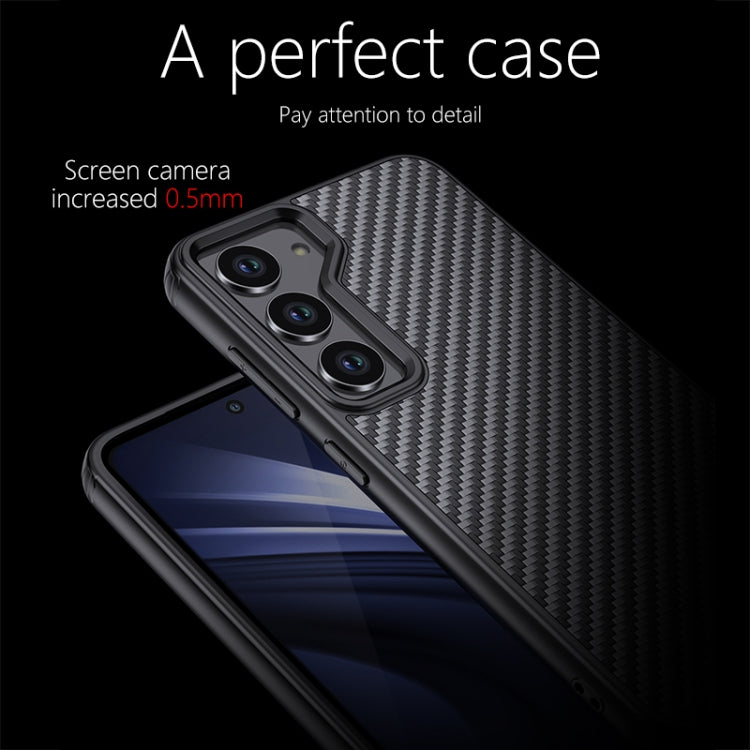 For Samsung Galaxy S23+ 5G wlons Magsafe Carbon Fiber Kevlar TPU Phone Case(Black) - Galaxy S23+ 5G Cases by wlons | Online Shopping South Africa | PMC Jewellery | Buy Now Pay Later Mobicred