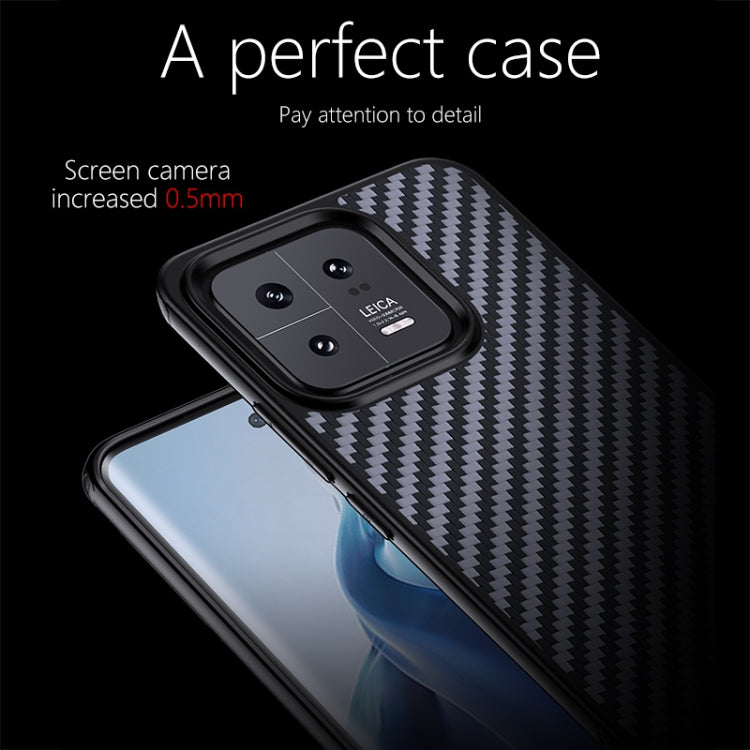 For Xiaomi 13 Pro wlons Magsafe Carbon Fiber Kevlar TPU Phone Case(Black) - Xiaomi Cases by wlons | Online Shopping South Africa | PMC Jewellery | Buy Now Pay Later Mobicred