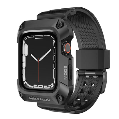 NILLKIN Ruidong Series Alloy + TPU Integrated Watch Band For Apple Watch Series SE 2&6&SE&5&4 44mm(Black) - Watch Bands by NILLKIN | Online Shopping South Africa | PMC Jewellery | Buy Now Pay Later Mobicred