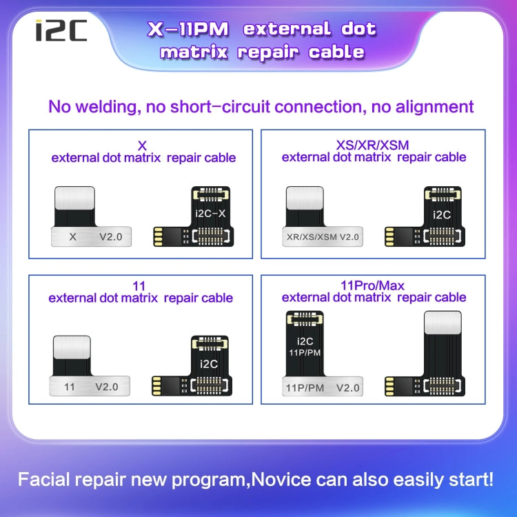 For iPhone 12 mini i2C MC12 SK-BOX Dot-matrix Flex Cable V2.0 - Test Tools by i2C | Online Shopping South Africa | PMC TechLife | Buy Now Pay Later Mobicred