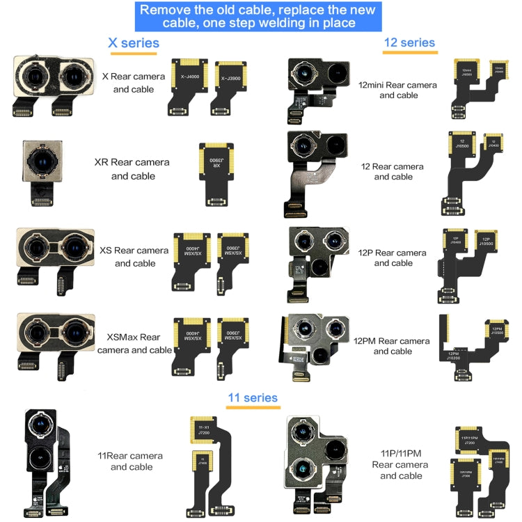 For iPhone 12 Pro J10400 i2C Back Facing Telephoto Camera Cable - Flex Cable by i2C | Online Shopping South Africa | PMC TechLife | Buy Now Pay Later Mobicred