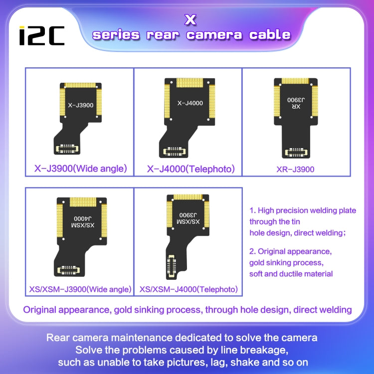 For iPhone XR J3900 i2C Back Facing Wide Camera Cable - Flex Cable by PMC TechLife | Online Shopping South Africa | PMC TechLife