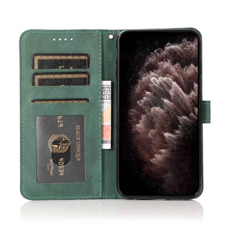 For TCL 40 SE Dual-color Stitching Leather Phone Case(Blue Green) - free shipping - PMC TechLife - Order now!