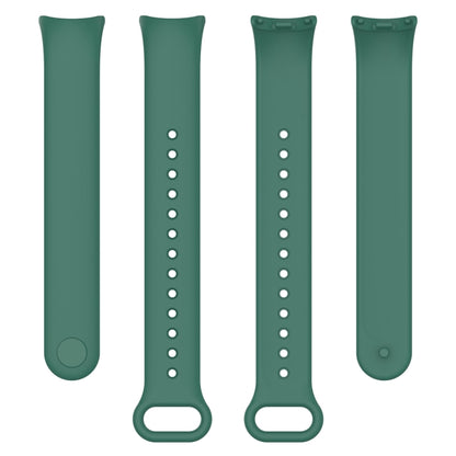 For Xiaomi Mi Band 8 Solid Color Silicone Plug Replacement Watch Band(Green) - Smart Wear by PMC Jewellery | Online Shopping South Africa | PMC Jewellery