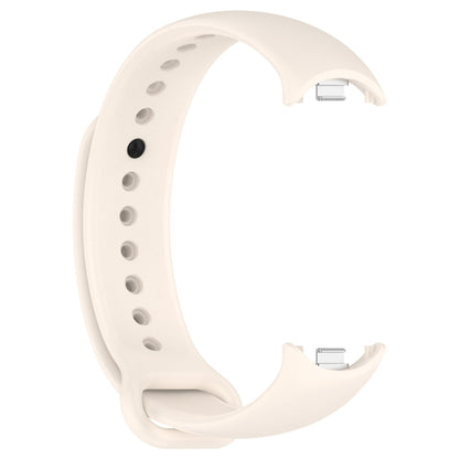 For Xiaomi Mi Band 8 Solid Color Stainless Steel Plug Replacement Watch Band (Starlight) - Watch Bands by PMC Jewellery | Online Shopping South Africa | PMC Jewellery