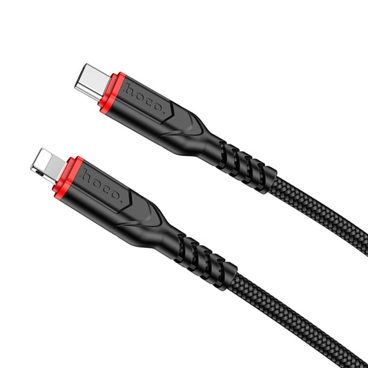 hoco X59 Victory PD 20W USB-C / Type-C to 8 Pin Charging Data Dable, Length:2m(Black) - 2 in 1 Cable by hoco | Online Shopping South Africa | PMC Jewellery