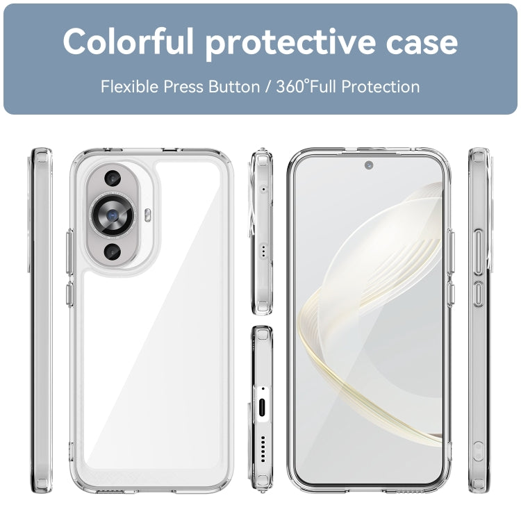 For Huawei Nova 11 Colorful Series Acrylic + TPU Phone Case(Transparent) - Huawei Cases by PMC Jewellery | Online Shopping South Africa | PMC Jewellery