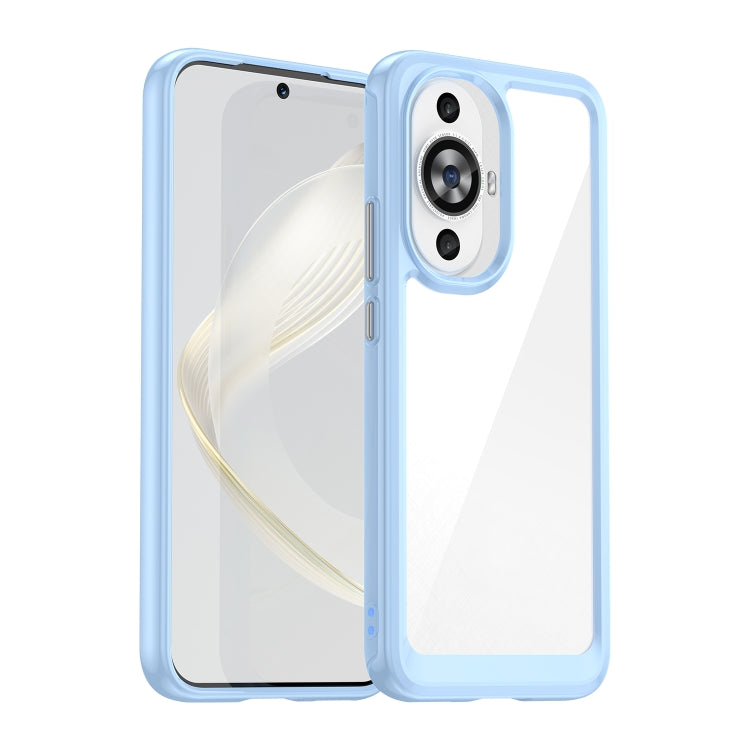 For Huawei Nova 11 Colorful Series Acrylic + TPU Phone Case(Blue) - Huawei Cases by PMC Jewellery | Online Shopping South Africa | PMC Jewellery