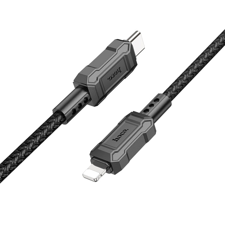 hoco X94 Leader PD 20W USB-C / Type-C to 8 Pin Charging Data Dable, Length:1m(Black) - 2 in 1 Cable by hoco | Online Shopping South Africa | PMC Jewellery