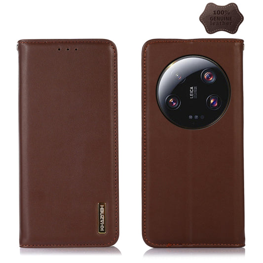 For Xiaomi 13 Ultra KHAZNEH Nappa Top Layer Cowhide Leather Phone Case(Brown) - 13 Ultra Cases by PMC Jewellery | Online Shopping South Africa | PMC Jewellery