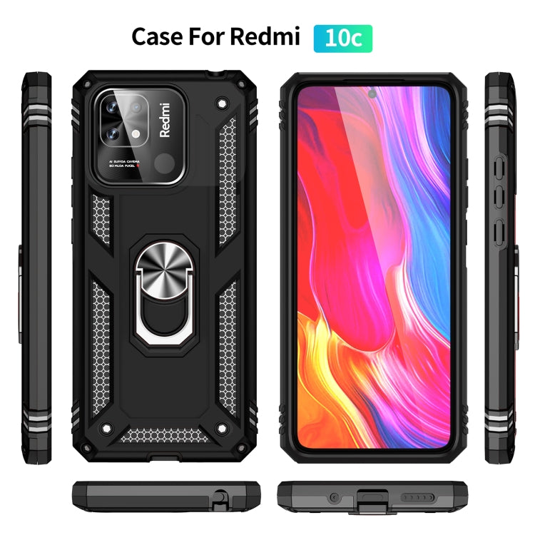For Xiaomi Redmi 12C / 11A Shockproof TPU + PC Phone Case with Holder(Black) - free shipping - PMC TechLife - Order now!