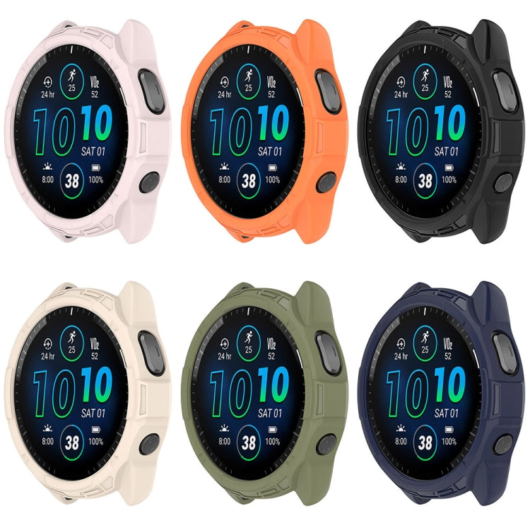 For Garmin Forerunner 965 Armor Hollow Watch Protective Case(Orange) - Watch Cases by PMC TechLife | Online Shopping South Africa | PMC TechLife