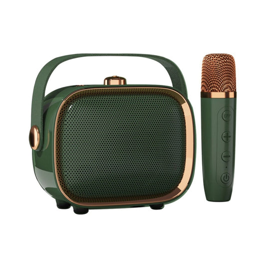 NewRixing NR138W Wireless Microphone TWS Handheld Noise Reduction Portable Smart Bluetooth Speaker(Green) - Desktop Speaker by New Rixing | Online Shopping South Africa | PMC Jewellery