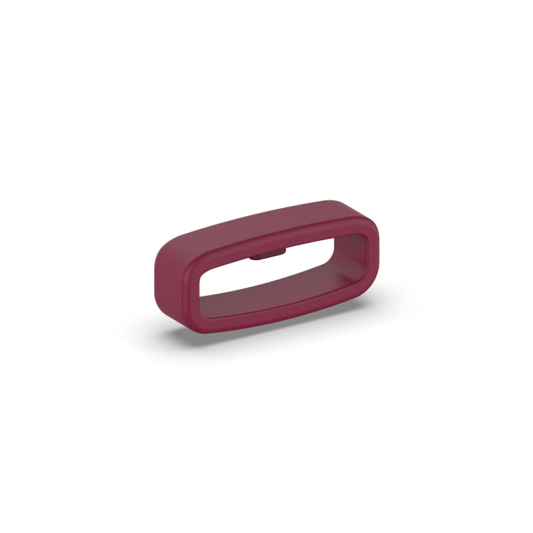 18mm 10pcs Universal Watch Band Fixed Silicone Ring Safety Buckle(Wine Red) -  by PMC Jewellery | Online Shopping South Africa | PMC Jewellery