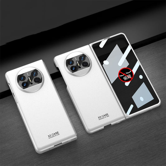 For Huawei Mate X3 GKK Peep-proof Integrated Ultra-thin Full Coverage Phone Flip Case(Silver) - Huawei Cases by GKK | Online Shopping South Africa | PMC Jewellery